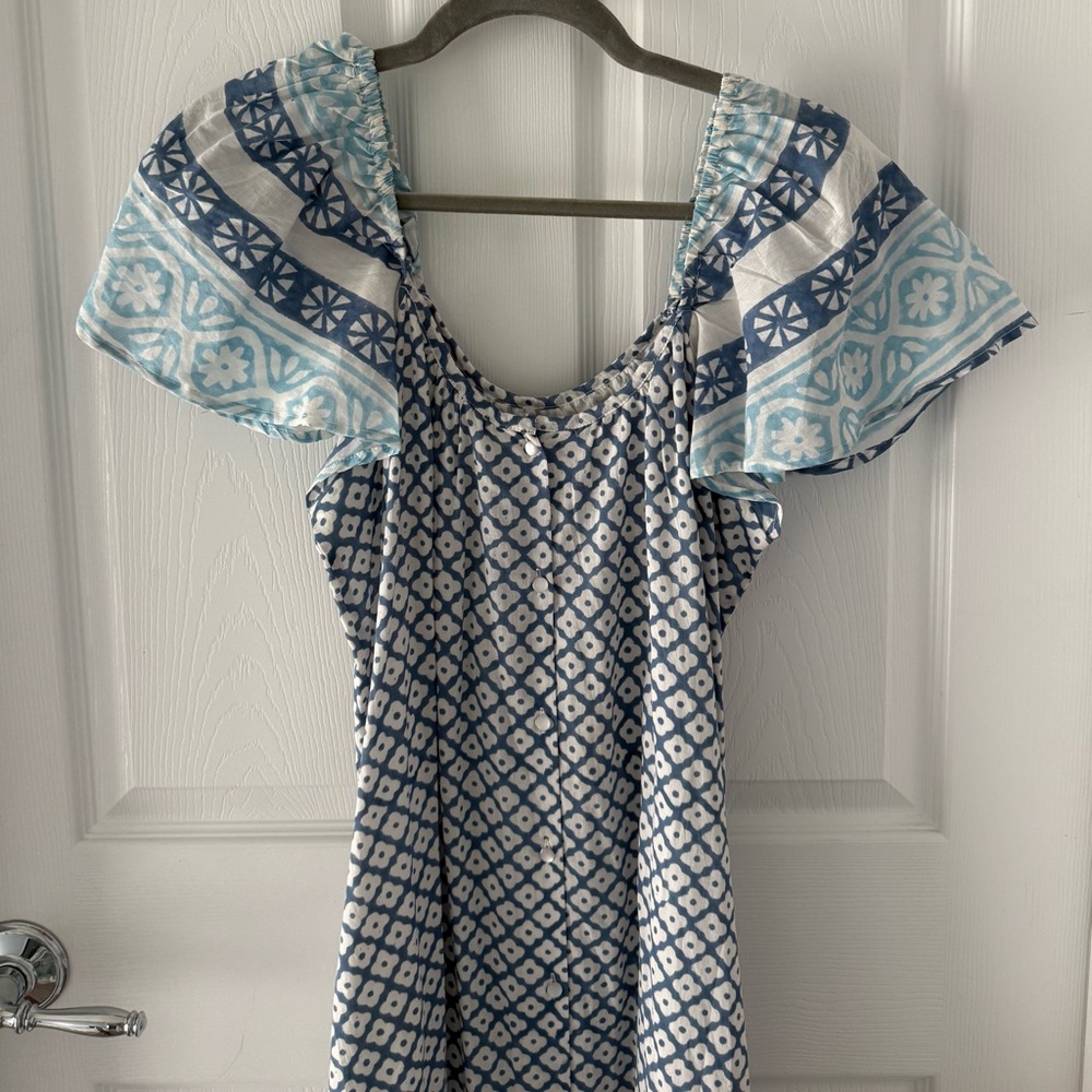 NWT Emerson Fry India Collection Tasha maxi Dress 100% cotton size small - Picture 4 of 15